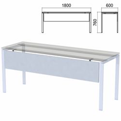 Drawer for tables on metal frame "Argo", 1800 mm wide, gray