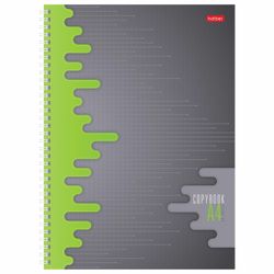 HATBER / Carnet A4 80 l. peigne, cage, couverture rigide, coupe 5 couleurs, "Equalizer" / 12 pcs.
