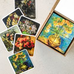 Zartoy / Cubes with pictures "Flowers"
