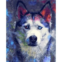Опт-картина / Tranh theo số 40x50 Màu husky