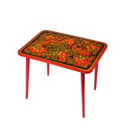 Золотая Хохлома / Small table "Childhood" with Khokhloma painting