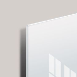 Board magnetic marker glass (60x90 cm), 3 magnets, WHITE, BRAUBERG