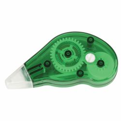 Correction tape STAFF "EVERYDAY", 5 mm x 3 m, green body, with twisting, blister