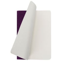BRAUBERG / Notebook 48 y. checkered cover leatherette with sequins, stitching, A5 (147x210mm), Lilac, SPARKLE / 10 pcs.