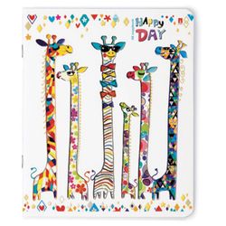 Альт / Notebook A5 48 l. bracket, cage, foil, hot stamping, hybrid varnish, "HAPPY DAY" / 10 pcs.