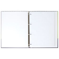 BRAUBERG / Notebook on rings LARGE FORMAT (225x300 mm) A4, 100 sheets, cardboard cover, cage, glossy lamination, "Stripes" / 5 pcs.