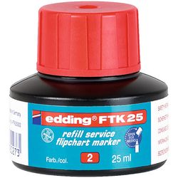 EDDING / Edding / Flipchart Refill Ink, Pigment, 25 ml Red