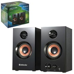 DEFENDER / Computer speakers AURORA S20, 2.0, 2x10 W, wood, two-lane, black, reg. loudness