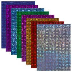 彩色纸板 A4 HOLOGRAPHIC，8 张，8 种颜色，230 克/平方米，“HEARTS” TREASURE ISLAND