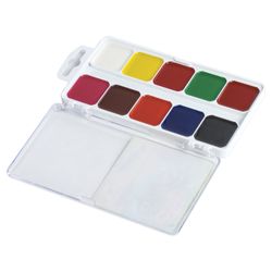 Paint watercolor ONLANDIA "JOLLY BEE" honey, 10 colors, CLASSIC, plastic