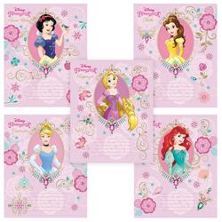 HATBER / Notebook 12 sh., Cage, foil stamping, "Princess-DISNEY" / 20 pcs.