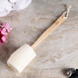 Добропаровъ / Dobroparov / Scrubber with handle, loofah, smooth