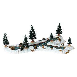 Composição da mesa 'Fluxo de inverno', 29,00x19x10 cm, LEMAX