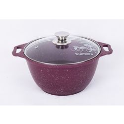 Casserole 3L with glass lid "Trendy style" (Mystery) Kukmara