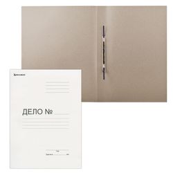 Folder BRAUBERG cardboard, thick cardboard, white, 200 sheets