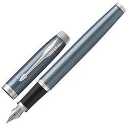 Pen pen PARKER "IM Core Light Blue Grey CT", building of gray-blue lacquer, chrome, blue