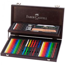 Art set the FABER-CASTELL "Art & Graphic Compendium", 54 subject, wooden box