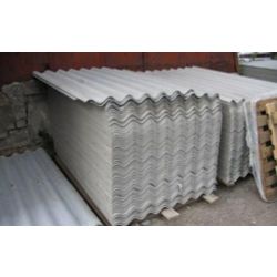 Chrysotile cement sheets corrugated (slate 7 and 8 wave)