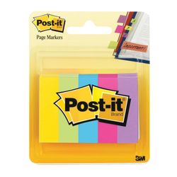 Bookmark adhesive POST-IT, paper, 12.7 mm, 5 colors x 100pcs