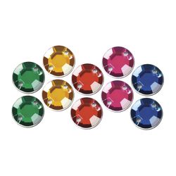 Rhinestones for creativity "Round", color assorted, 6 mm, 30 grams, TREASURE ISLAND