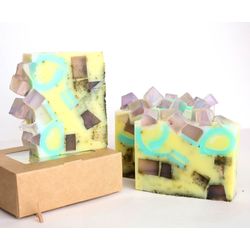 Milotto / Solid Shower Gel "Lavender Pudding" Bar 500 g