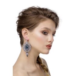Lace earrings "barbarian" grey