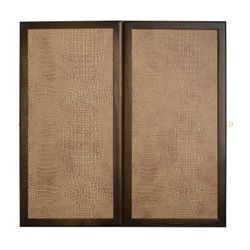 GamesDealer / Backgammon leather "Alligator" medium (Russia, wood, 50x25x5 cm)
