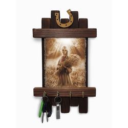 Универсальный свиток / Universal scroll / Handmade wooden wall key holder "Harvest"