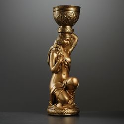Хорошие сувениры / Figurine "Fille assise avec un pot de fleurs sur la tête" 65 cm