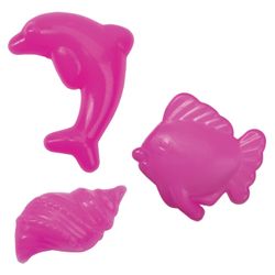 Sand for modeling kinetic INLANDIA, 4 colors, 480 g jars, 4 cookie cutters