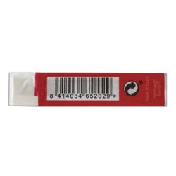 Large FACTIS eraser "Extra Soft 20 ES" (Spain), 61х24х13 mm, white, rectangular, PVC