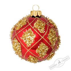 Holiday Classics / Ball "Golden drops", 8 cm, 6 pieces
