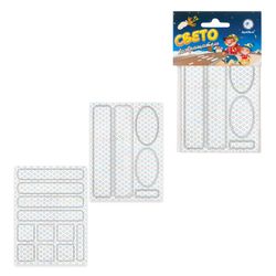Reflective stickers for bikes 150х92 mm white