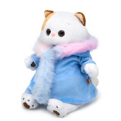 BUDI BASA / Stuffed toy Li-Li in a fur coat with rainbow fur 24 cm