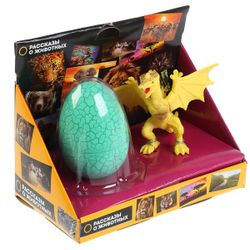 Играем вместе / Let's play together / A set of plastisol toys "Yellow dragon with an egg"