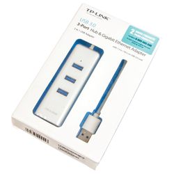 TP-LINK / UE330 Network Adapter, USB 3.0, 1000 Mbps, 3 x USB 3.0, compact, for ultrabooks and macbooks