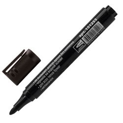 Marcador de flipchart BRAUBERG, NON-IMPACT, PRETO, bico redondo, 2,5 mm