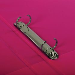 Chất kết dính 2 vòng BRAUBERG, bìa cứng / PVC, 35 mm, màu hồng, lên đến 180 tờ (tuổi thọ gấp đôi)