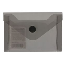 Pasta de envelope com botão SMALL SIZE (74x105 mm), A7 (para cartões de desconto, cartões bancários, cartões de visita), tons de preto, 0,18 mm, BRAUBERG