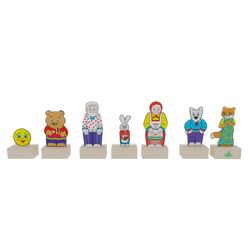 KRASNOKAMSKAYA TOY / Set "Characters from the fairy tale Kolobok (cartographic cor.)"