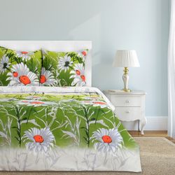 Этель / Bed linen 1,5 bd. Chamomile field 143x215 cm, 150x214 cm, 70x70 cm - 2 pcs., 100% cotton, calico 125 g / m²