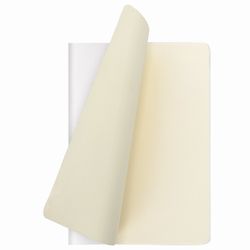BRAUBERG / Notebook 60 l. in line leatherette cover SoftTouch, stitching, B5 (179x250mm), WHITE, RAINBOW / 2 pcs.