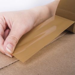 BRAUBERG / Packaging adhesive tape, 48 mm x 100 m, BROWN, 45 microns thick