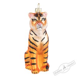 Holiday Classics / Christmas tree toy "Amur tiger sitting", 6 pieces