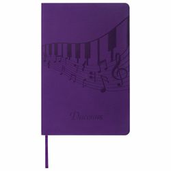 BRAUBERG / Diary for a music school 48 sheets, flexible leatherette cover, thermal embossing, purple / 10 pcs.