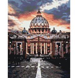 Опт-картина / Paint by number CAKADU 40x50 Cathedral