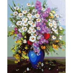 Опт-картина / Painting by numbers 40x50 Assorted wildflowers
