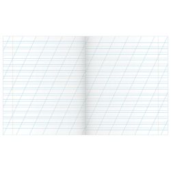 МАЯК / Notebook VERDE capa 12 folhas, linha oblíqua com margens, offset / 20 unid.