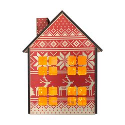 Decorative "Christmas cottage" red