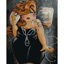 Опт-картина / Pintura por números 40x50 Formas femeninas